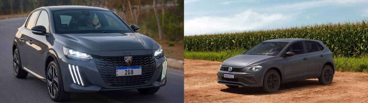 Comparativo: Peugeot 208 ou Volkswagen Polo, qual escolher?